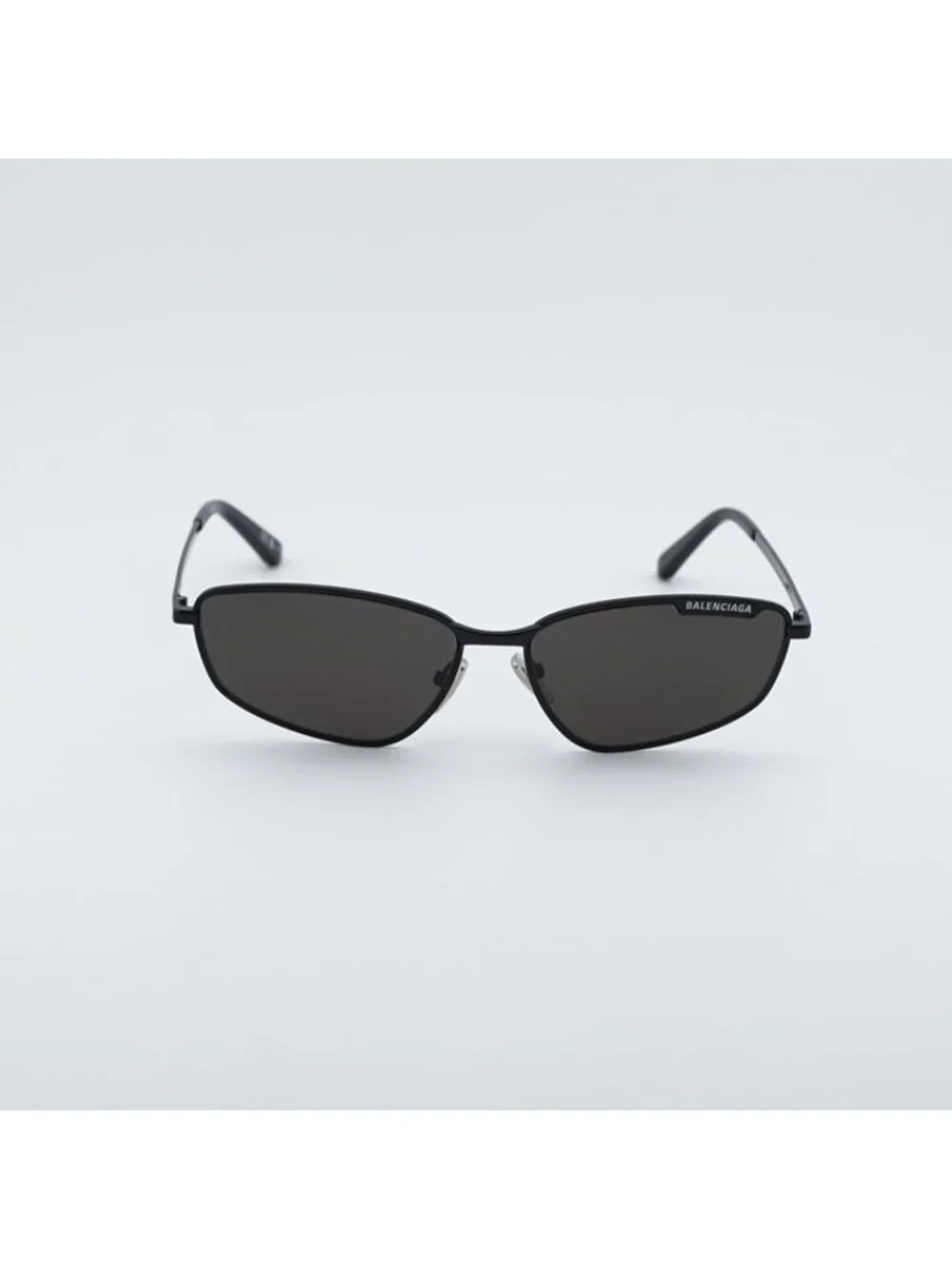Balenciaga BB0277S 001 Unisex Sunglasses Black Rectangle Frame, Grey Lenses
